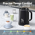 Miniatyrbillede 3 af 5: 1,7 liter rustfrit stålkogle, temperaturindstilling 45°C-100°C, automatisk slukning, beskyttelse mod tørkogning, overophedningsbeskyttelse hvid
