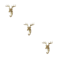 Miniatyrbillede 5 af 5: 1/2/3/5 Robust og holdbar dyrehoved nøglekrog til enkelt gylden (hjort) golden (deer) 3 Sets