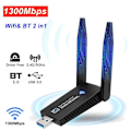 Pikkukuva 4 / 5: Langaton USB 1300 Mbps WiFi-sovitin Kaksikaistainen 2.4G 5Ghz USB 3.0 W