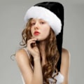 Miniatyrbilde 2 av 7: Julehatt Santahatt For Voksne, Pluss Lang Julehatt Luksus Santahatt, Julefesthatt For Menn Og Kvinner, Juletilbehør Svart black adult