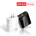 Miniatyrbild 4 av 5: 65W GaN Snabbladdare med USB C-kabel, för mobil och MacBook Pro, vit white