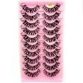 Pikkukuva 2 / 5: 10 paria Venäjän Volume DD Curl Faux Mink -tekoripset W03