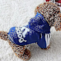 Miniatyrbild 3 av 3: Hundkläder Adidog 2022 Nya vinterkläder för husdjur Små och medelstora hundhoodies Valpkläder Sweatshirt Marinblå Navy blue Xl 3*4.5kg