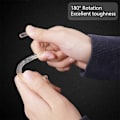Miniatyrbilde 5 av 5: 24 stk Plast Dusjgardinringer C-formet Gardin Kroker for Dørgardin, Vindusgardin R