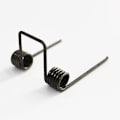 Miniatyrbillede 3 af 5: Dobbelt torsionsfjeder, tråddiameter 2,5 mm OD. 15,5 mm fodlængde 65 mm 5 viklinger