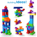 Miniatyrbild 5 av 6: MEGA BLOKS First Builders Toddler Blocks Leksakssats, Stor Byggpåse med 80 Bitar och Förvaring, Blå, Ålder 1+ År
