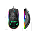 Miniatyrbilde 2 av 4: Programmerbar gamingmus i svart Black one size
