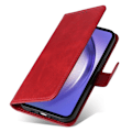 Miniatyrbillede 6 af 9: SKALO Samsung A55 5G PU Læder Wallet Case - Flere Farver Red RED