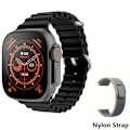 Pikkukuva 1 / 6: 49 mm Apple Watch Ultra 8 Älykello Älykello Miehet Naiset Sarja NFC Bluetooth-puhelu Langaton lataus Kuntoilun vedenkestävä Wat black and xiaohuiNL