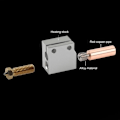 Miniatyrbillede 2 af 4: HURRISE Varmeskifte 3D-printer HURRISE 3D-printer Varmeskifte Fuldmetal Computer Printer til CR10