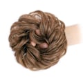Pikkukuva 3 / 5: 1 kpl Messy Bun -hiuslisäke, Scrunchie, Kiharainen Aaltoileva Messy Synteettinen Chignon Naisille Updo Hiusten Asusteet Light Brown#