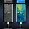 Pikkukuva 5 / 7: 5A USB-C Nopea Lataus Datakaapeli USB-A Micro USB Type-C Puhelimen Latauskaapeli 0,3/1/1,5m Nylon Kaapeli Xiaomi Huawei Musta Type-C Kaapeli Black Type C Cable 0.3m