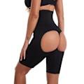 Miniatyrbild 1 av 3: Underkläder Högt Midja Kvinnor Stjärtlyft Kalsonger Kroppsformande Shapewear Höftförstärkare Shorts Slankning Svart Black 3XL-4XL