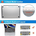 Miniatyrbild 6 av 6: Skydd kompatibel med 2022-2020 Nya M2/M1 MacBook Pro 13 tum Touch Bar A2338 A2289 A2251 med Touch Bar & Touch ID, AZERTY EU-Layo - Perfekt
