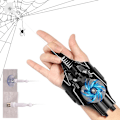 Miniatyrbillede 1 af 5: Web Shooter Spiderman's Silly String | Spider Web Shooter til børns rollespil Cosplay black