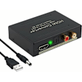 Miniatyrbild 1 av 5: 4K HDMI Ljudomvandlare 2160p HDMI till HDMI+Optisk SPDIF/Toslink RCA L/R Ljudextraherare Digital till Analog DAC Videoadapter 4KX2K Blu-ray [qb]