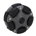 Miniatyrbillede 7 af 8: 58mm Plast Omni Hjul Dobbelt Række Roterende Omni Retningsbestemt Hjul Reservedele 14135
