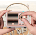 Miniatyrbillede 2 af 5: Retro bærbar lyd, nostalgisk mini Bluetooth-højttaler