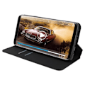 Miniatyrbilde 4 av 4: Galaxy S9 Etui Folio Cover Kortlomme Stativ Funksjon Svart