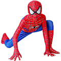 Miniatyrbilde 1 av 6: Spider-Man Cosplay-kostyme for barn 3-12 år - Perfekt 9-11 Years