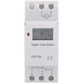 Miniatyrbillede 3 af 5: Digital programmerbar timer LCD-skærm ugentlig programmerbar tidsforsinkelsesrelæ 16 til og 16 fra timer (12V)