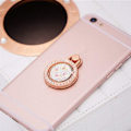 Miniatyrbild 4 av 4: CDQ Kristall Strass Telefon Ringhållare Stativ Vikbar Metall Fingerring Grepp Stöd (Rosa)[qb]
