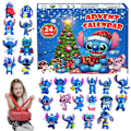 Miniatyrbilde 1 av 7: Anime Lilo & Stitch Figur Halloween Engel Jul Adventskalender Boks Kawaii Stitch Figur Action Modell Leke Julergaver (Stitch Ny A) Stitch New A