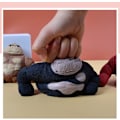 Miniatyrbillede 5 af 5: Strækbare abe-legetøj, Splat abe stressaflastningslegetøj, Squeeze abe splat-legetøj, stressaflastningslegetøj, stress squeeze gorilla-legetøj Black