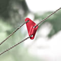 Miniatyrbillede 2 af 3: Ocean Red - 12 stk. aluminiumslegering camping rebstrammer Guyline