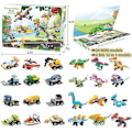 Miniatyrbillede 3 af 3: Børnenes Julekalender 2023 Byggeklodser Julekalender, 24 dages Julekalender Dinosaur & Car