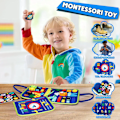 Miniatyrbilde 4 av 5: Montessori leker Busy Board Sensorisk aktivitetsutviklingsbrett dinosaur