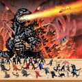 Miniatyrbillede 2 af 2: Godzilla-figur i julekalender 2024 - 24 dages nedtælling, blindbox, overraskelsesgave