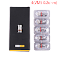 Miniatyrbillede 1 af 5: PnP Coil VM1 VM2 VM3 VM4 0,2ohm 0,3ohm 0,45ohm Mesh Coils 4(VM5 0.2ohm)