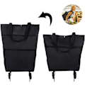 Miniatyrbilde 1 av 5: 1 sammenleggbar handlevogn - sammenleggbar handlepose med