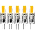 G4 LED 220V 2W 2700K Varmvit 200LM, silikonlampor ersätter traditionella 20W halogenlampor, 5-pack