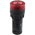 Miniatyrbillede 2 af 3: Ad16–22SM LED Buzzer Alarm Signal Blinklys Advarselslys DC 12V 20mA 22mm Diameter