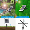 Miniatyrbillede 4 af 5: Solarluftpumpe, akvariebelufter, dam belufter med akvarie iltslange og luftsten (Sort)[qb]