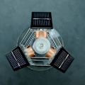 Miniatyrbild 5 av 5: Hög hastighet trippel solpanel vertikal magnetisk levitation modell borstlös motor kit Mendocino Scien