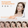 Miniatyrbillede 2 af 5: Make-up spejl med lys LED Type-c genopladelig