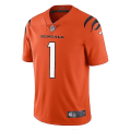 Miniatyrbild 2 av 2: Nfl Fotbollströja Cincinnati Bengals Kortärmad Tröja Bekväm-WELLNGS S