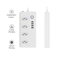 Miniatyrbilde 2 av 5: ZigBee Smart Plug Power Strip Brasil Forlengelsesledning Stemmestyring og Fjernkontroll & Tidsplan Smart Hjem Stikkontakt