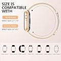 Miniatyrbilde 5 av 5: Metallrem kompatibel med Apple Watch -rem 40mm 38mm 41mm Rose Gold-WELLNGS Rose Gold Rose Gold 42/44/45/49mm