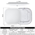 Miniatyrbilde 2 av 4: XMTECH LED-taklampe 24W Kald hvit IP44, 6000K-6500K, Radarsensor med bevegelsessensor, For hall, trapp