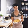 Miniatyrbillede 4 af 5: 2 stk. unisex kokkehat madservice sort kokkehat justerbar k