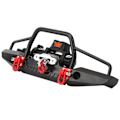 Miniatyrbilde 3 av 8: Metallfrontfanger med 2 LED-lys vinsj fjernkontroll egnet for TRX4 SCX10 RC-bil