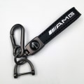 Miniatyrbillede 1 af 5: Bil Læder Cykel Nøglering Metal Finish | Heavy Duty Nøglering | Nøglering Og Krog Beslag Gun Farve Hardware Gun Color Hardware AMG