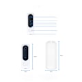 Miniatyrbillede 4 af 4: Smart WiFi Fjernbetjening Videodørklokke, Intelligent Visuel Dørklokke Hjem Intercom HD Trådløs Genopladelig Sikkerhed Dørklokke