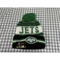 Miniatyrbilde 3 av 5: NFL Aldult Unisex American Football Sport Stickad mössa Fleecefodrad En storlek passar de flesta New York Jets