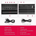 Miniatyrbild 5 av 5: Svart Hemljud TV Trådlösa Bluetooth-högtalare 3D Surround Bass-högtalare PC-högtalare Bio TV Dator | Subwoofer (svart)