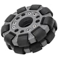 Miniatyrbillede 4 af 8: 100mm Dobbelt Plastik Omni-hjul Belastning 20KG til Platform Robot Kit 14049.